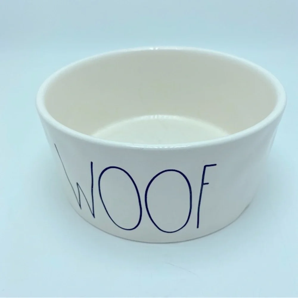 Rae Dunn WOOF Large Dog Bowl